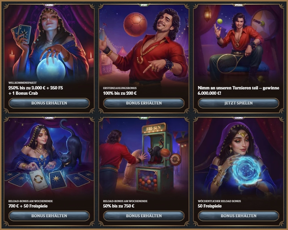 Bonusangebote und Aktionen im AstroMania